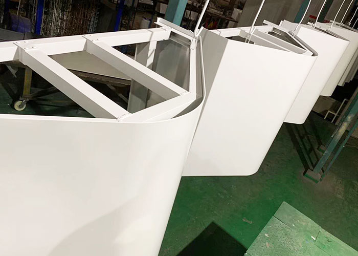 Curved Assembling Solid Aluminum Cladding